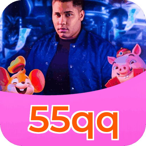 Plataforma 55qq mostrando interface moderna, jogos certificados e recursos de segurança licenciados